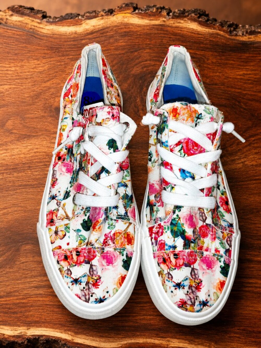 Blowfish Malibu 8.5M Floral Print Slip On Comfort Sneakers Tennis Shoes NWT